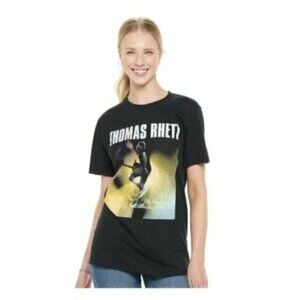 Thomas Rhett Concert T-Shirt Womens Black Short Sleeve Graphic Tee Country